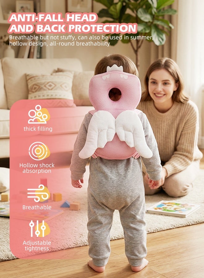 سوفت تاتش وسادة حماية رأس الطفل، وسادة مسند رأس الطفل، أجنحة رقبة الطفل، وسادة مقاومة للسقوط، وسادة ألعاب الأطفال - Image 3