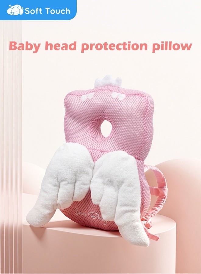سوفت تاتش وسادة حماية رأس الطفل، وسادة مسند رأس الطفل، أجنحة رقبة الطفل، وسادة مقاومة للسقوط، وسادة ألعاب الأطفال - Image 2