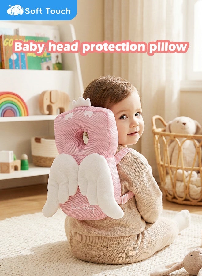 سوفت تاتش وسادة حماية رأس الطفل، وسادة مسند رأس الطفل، أجنحة رقبة الطفل، وسادة مقاومة للسقوط، وسادة ألعاب الأطفال - Image 1