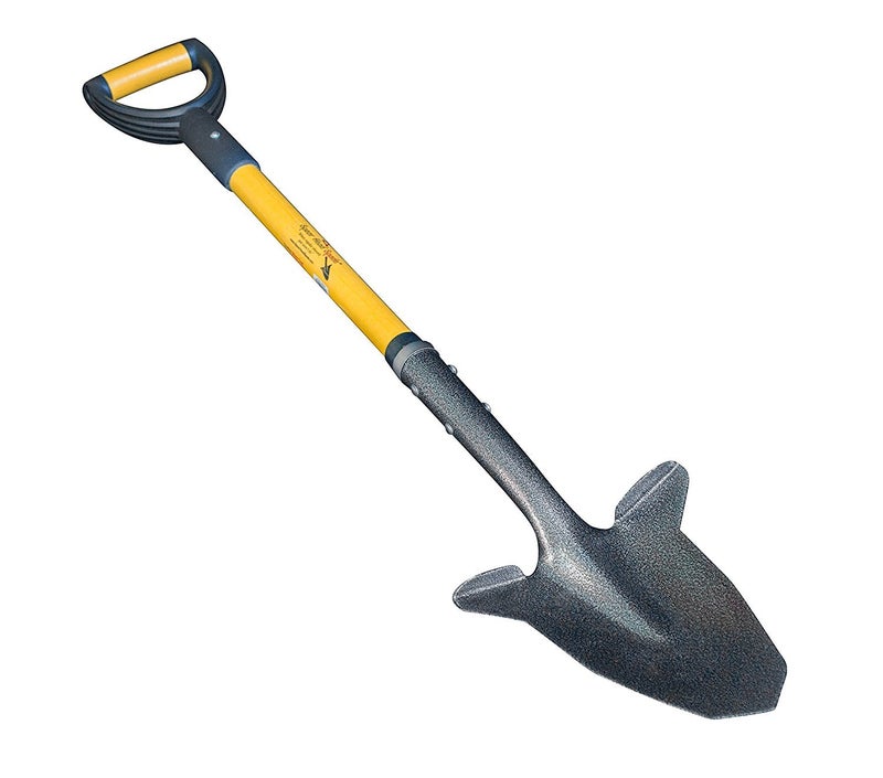 Spear Head Spade SHFD3 40" Yellow Garden Spade Shovel - Gardening Shovel with a 9" x 11" Beveled Blade, Steel-Reinforced Fiberglass Long Handle & Cushioned D-Grip - Digging Spade for Planting - Image 1