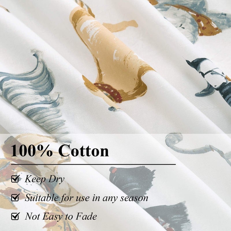 Ivellow Queen Duvet Cover Set Dog Animal White 100% Cotton Duvet Cover for Kids Cute Bedding Set 3Pcs Ultra Soft Breathable Kids Duvet Cover Patterned Cartoon Comforter Cover Boys Girls Toddler Teen - Image 4