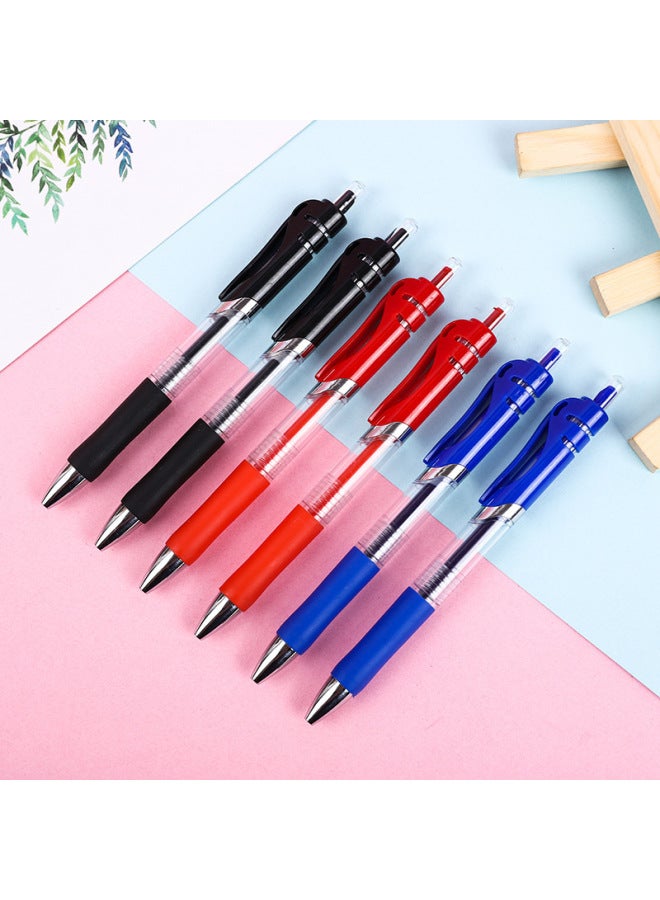 HELPS Press Gel Pen Office Water Pen K35 Black Signature Pen Student 0.5mm Bullet Red Brush Question Pen - Image 4