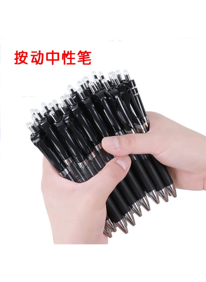 HELPS Press Gel Pen Office Water Pen K35 Black Signature Pen Student 0.5mm Bullet Red Brush Question Pen - Image 2