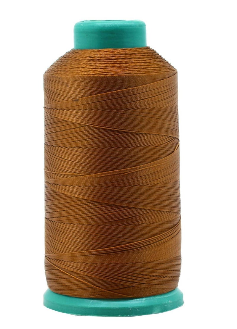 Mandala Crafts Bonded Nylon Thread Brown Heavy Duty Sewing Threads  1500 YDs Size 69 210D T70 Tex 70 Thread for Leather Jeans Weaving Outdoor Marine Upholstery Threads