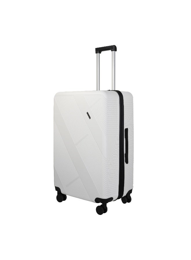 Flieger 3-Piece ABS Luggage Set (20″/24″/28″) Carry-On & Checked Suitcases, FLGR-1402 White - Image 4