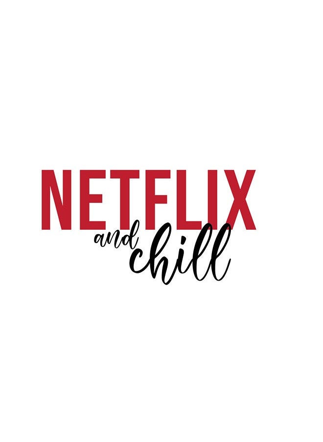 Giftmate - Giftmate Netflix And Chill Printed Ceramic Tea and Coffee Mug 320ml - Image 1