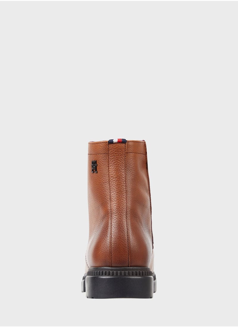 TOMMY HILFIGER - Lace Up High Boots - Image 1