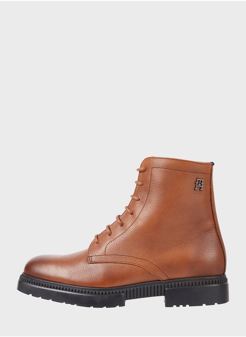 TOMMY HILFIGER - Lace Up High Boots - Image 1