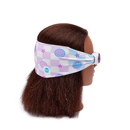 Splash Place KIDS SWIM GOGGLES with Fabric Strap - SMILEY |Tangle-Free, Swimming Goggles for Kids, Comfy Fabric Strap Goggles - Image 2