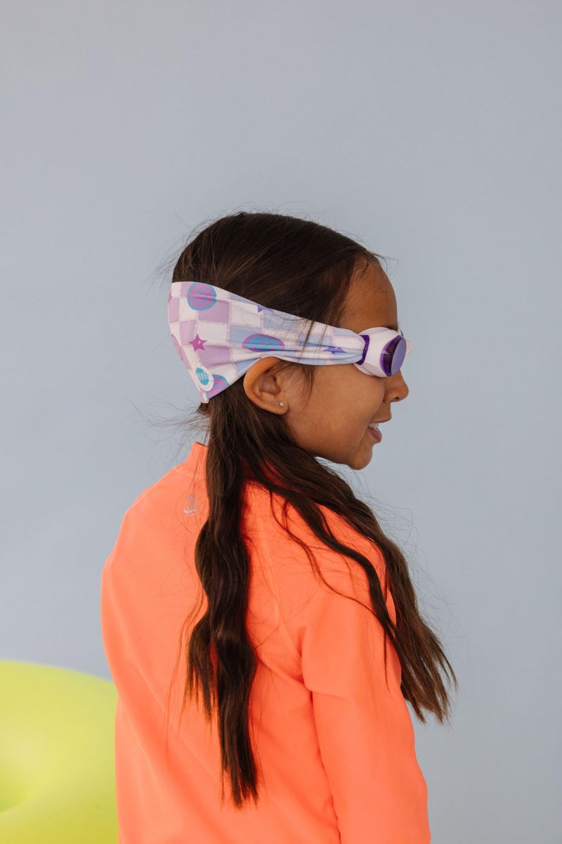 Splash Place KIDS SWIM GOGGLES with Fabric Strap - SMILEY |Tangle-Free, Swimming Goggles for Kids, Comfy Fabric Strap Goggles - Image 3