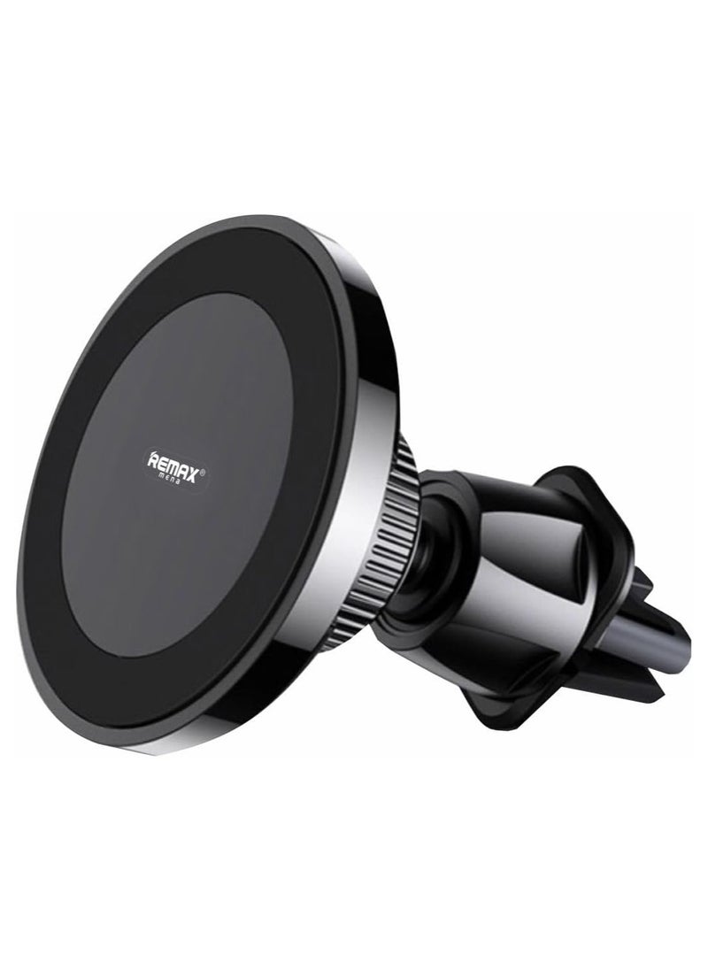 Remax Mena - Car Phone Holder Magnetic Wireless Charger 10W High Power Fast Charging, Extremely Strong Stickiness Place and Charge, 360 Ball joint, Steady Clamping - Image 1