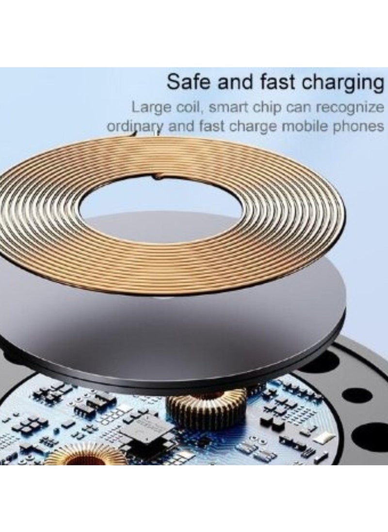 Remax Mena - Car Phone Holder Magnetic Wireless Charger 10W High Power Fast Charging, Extremely Strong Stickiness Place and Charge, 360 Ball joint, Steady Clamping - Image 1
