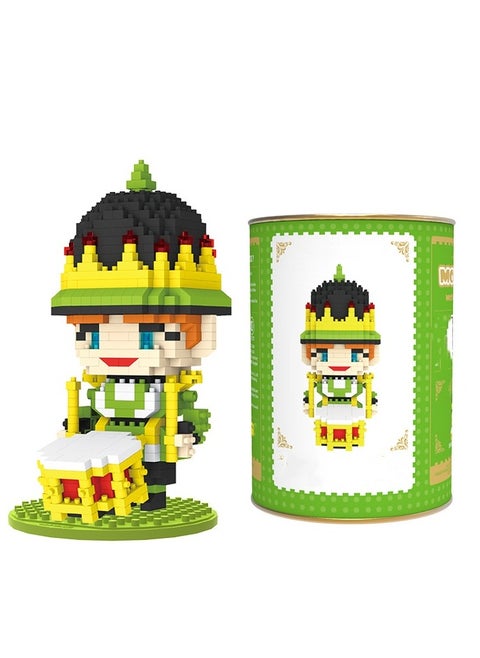 Magic Button Building Block Plastic Micro Particle Assembly Building Block Toy Doll