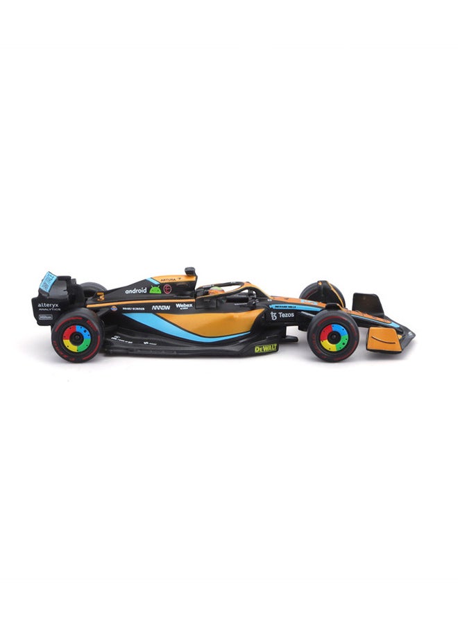 Bburago - Bburago 1:43 McLaren F1 MCL36 2022 with Helmet - Interactive Diecast Model with Working Parts & Authentic Design - Image 1