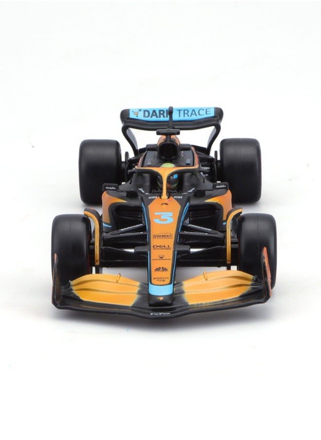 Bburago - Bburago 1:43 McLaren F1 MCL36 2022 with Helmet - Interactive Diecast Model with Working Parts & Authentic Design - Image 1