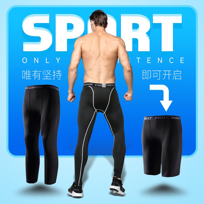 Men'S Tight Quick-Drying Sports Bottoming Pants Running Training Gym Basketball Equipment Tight Pants - Image 3