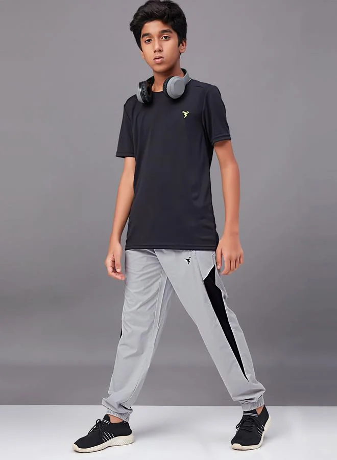 Technosport Contrast Side Panel 2-Way Stretch Joggers by Styli