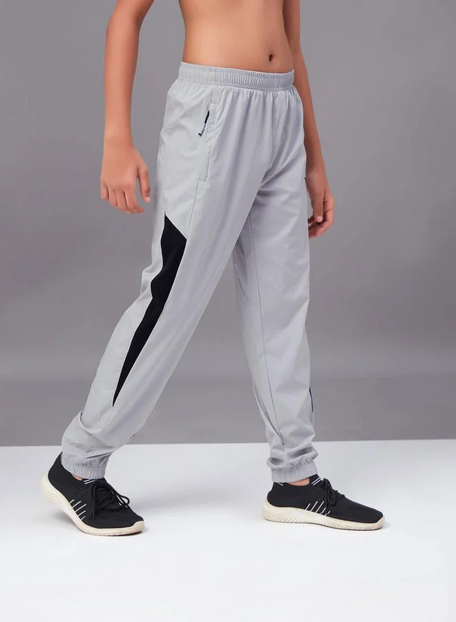 Technosport Contrast Side Panel 2-Way Stretch Joggers by Styli