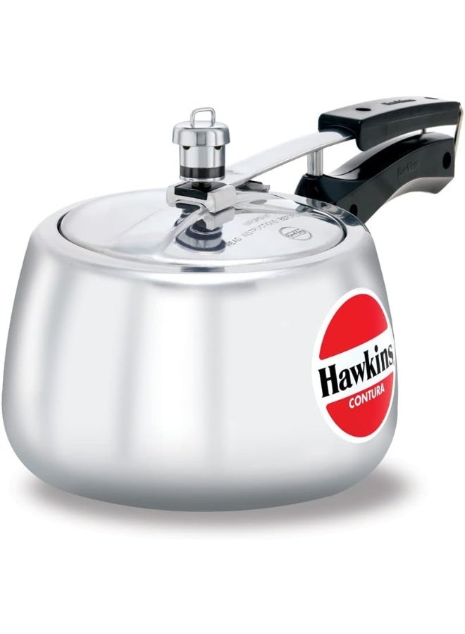 Hawkins Contura 3L Aluminium Inner Lid Pressure Cooker (Silver) - Image 1