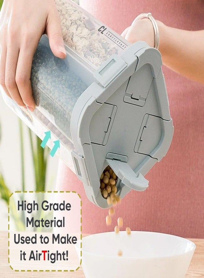Craftlayout 4 Section Storage Container 2000 ML | 4 in 1 Airtight Food Grain Storage Dispenser | Multi Compartment Container for Rice, Lentils, Beans & Cereals | BPA-Free Kitchen Organizer with Lid - Image 4