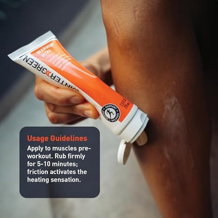 Wintergreen Muscle Warmup Lotion, 2.5 oz – Pre-Workout Heating Rub with Menthol and Capsicum, Heats and Relaxes Before Training, Body Gel for Athletes - Image 4