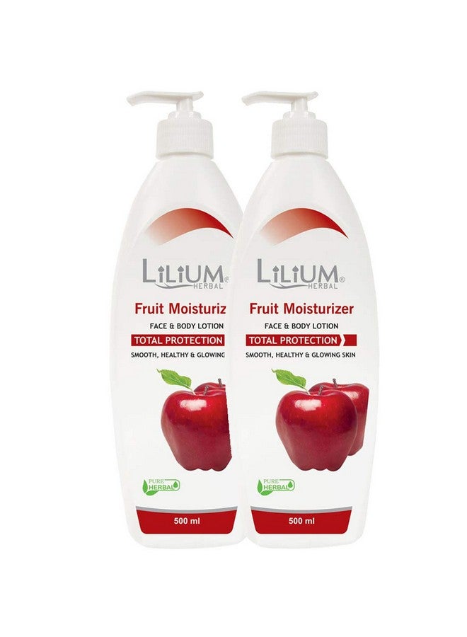 LILIUM Herbal Fruit Moisturizer Lotion 500Ml Pack Of 2, Smooth, Healthy & Glowing Skin, Deep Nourishment, Hydrating, Skin Softening, Formula, For Women & Men, All Skin Types - Image 1
