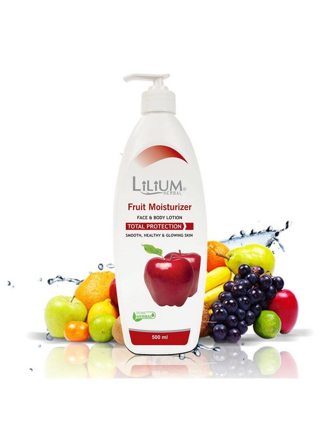 LILIUM Herbal Fruit Moisturizer Lotion 500Ml Pack Of 2, Smooth, Healthy & Glowing Skin, Deep Nourishment, Hydrating, Skin Softening, Formula, For Women & Men, All Skin Types - Image 2