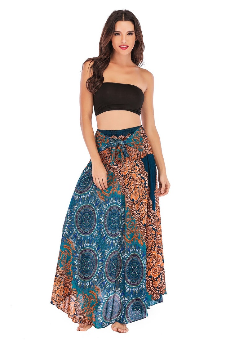 Loquat - Casual Dress Half Skirt Beach Vacation Dresses Full Skirt - Image 1