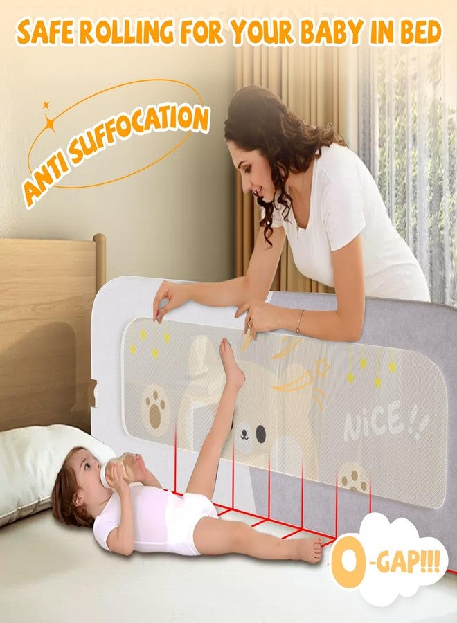 Abdtech Bed Guard Rail for Toddlers - 47 inches Lift Foldable Toddler Bed Rails for Kids - Safety Baby Bed Rail Guard with Reinforced - Great Fit for Kids Twin Double, Full Size, Queen, King Size - Image 5