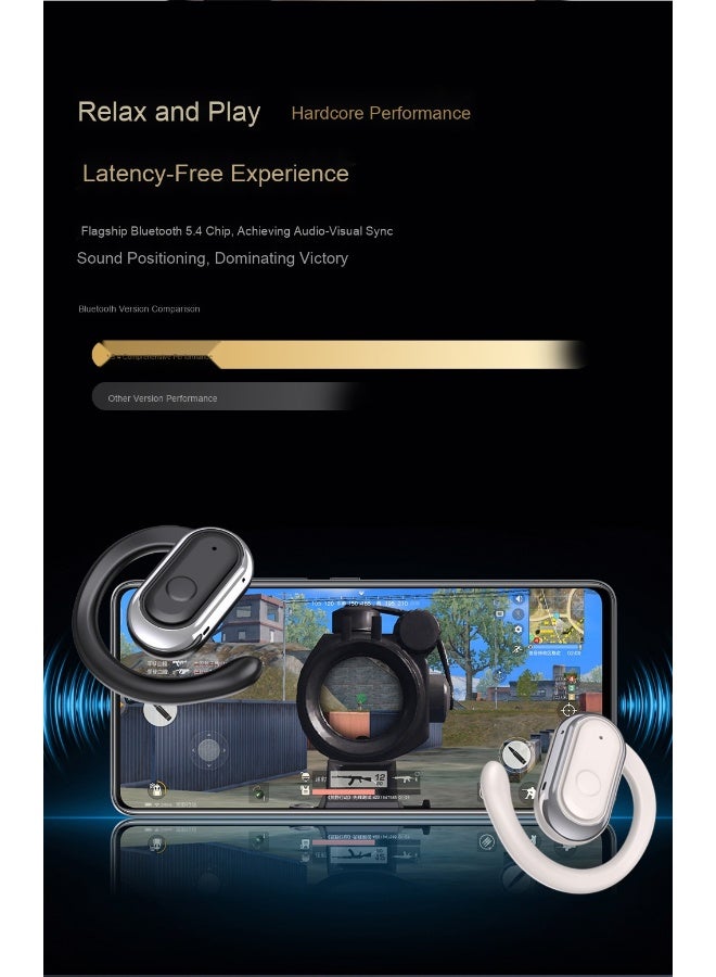 Portable Wireless Bluetooth Headset: Low Latency, Digital Display, Power Bluetooth Headset for Wireless Gaming