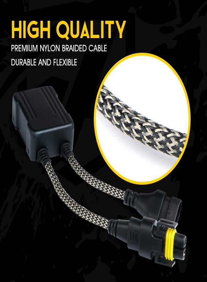 Xprite محول Xprite Canbus المضاد للوميض للإضاءة | حل خالٍ من أخطاء فك تشفير المقاومات لمصابيح H8 وH9 وH11 (زوج واحد) - Image 5