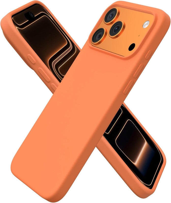 Unipha iPhone 17 Pro  Silicone Case  Orange - Image 1