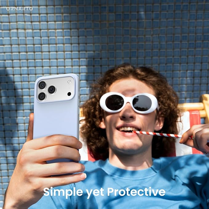 Unipha iPhone 17 Pro  Silicone Case  Orange - Image 3