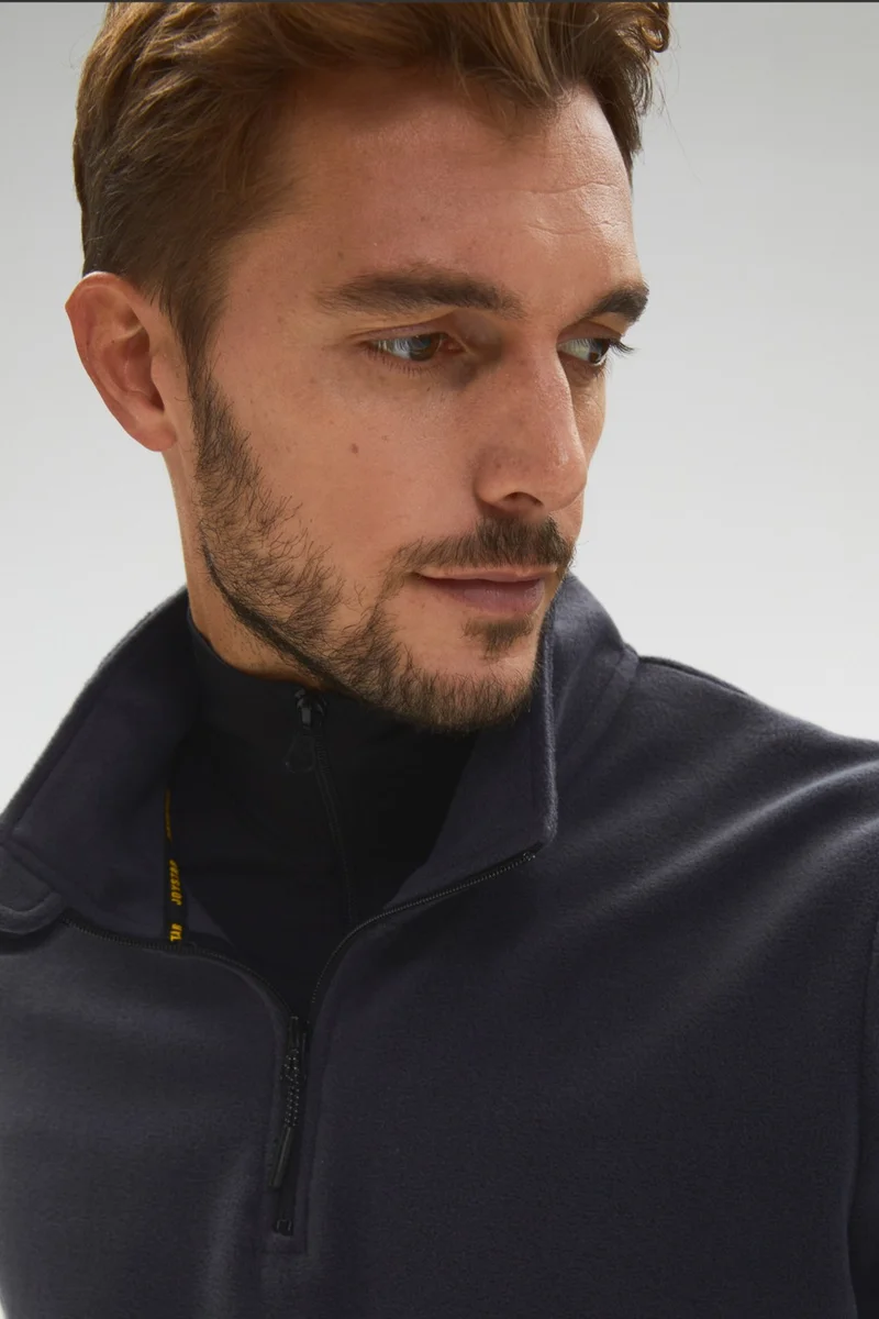 جويستار Men's Regular Fit Half Zipper Fleece Sweatshirt