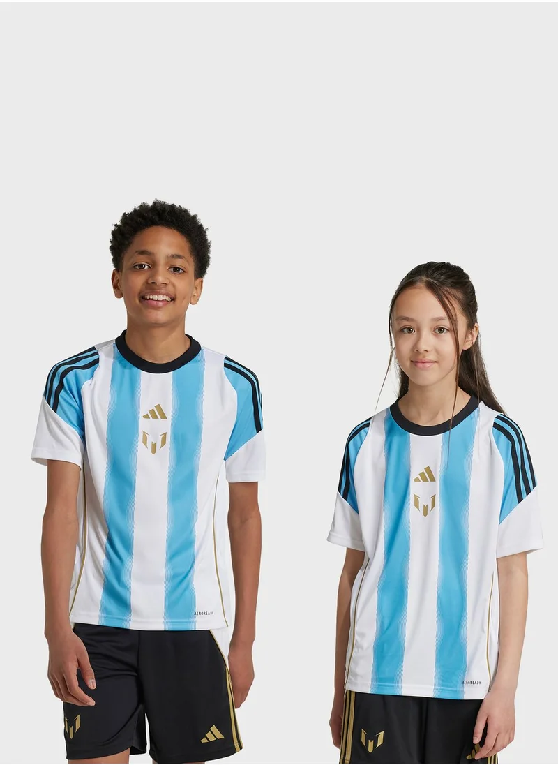 اديداس تيشيرت ميسي من قماش الجيرسيه للأطفال