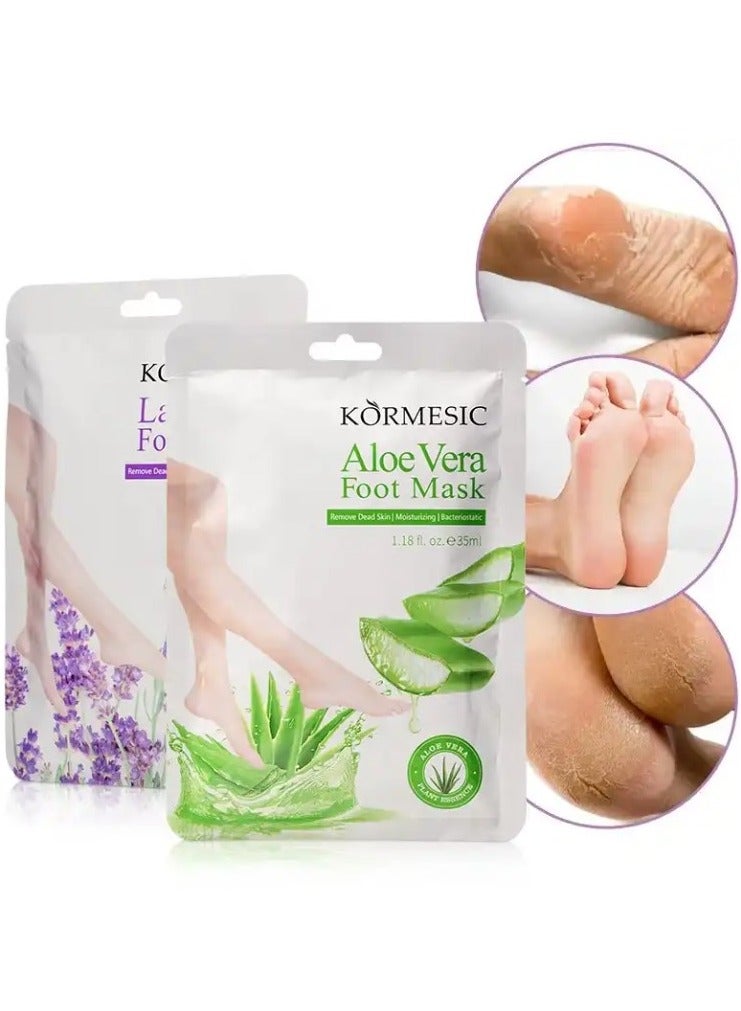 Kormesic Aloe Vera Foot Mask Set 35ml Lavender Foot Mask 35ml 