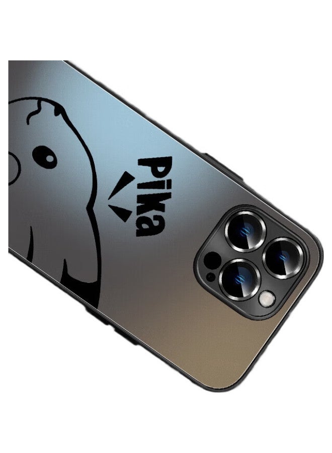 Xp Compatible With Apple 14 Pro Max Phone Case, Full Lens Protection, Iphone 14 Pro Max Heat Dissipation Cartoon Design For Men And Women, Shockproof, Business High-end Feel - Graphite Gray Dazzling Bear - Image 3
