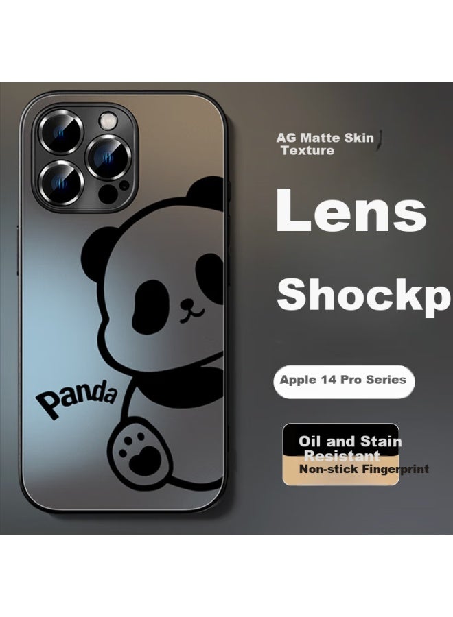 Xp Compatible With Apple 14 Pro Max Phone Case, Full Lens Protection, Iphone 14 Pro Max Heat Dissipation Cartoon Design For Men And Women, Shockproof, Business High-end Feel - Graphite Gray Dazzling Bear - Image 1