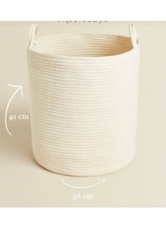 My Nature Store Jute Wicker Basket Organizer Toy Laundry Basket