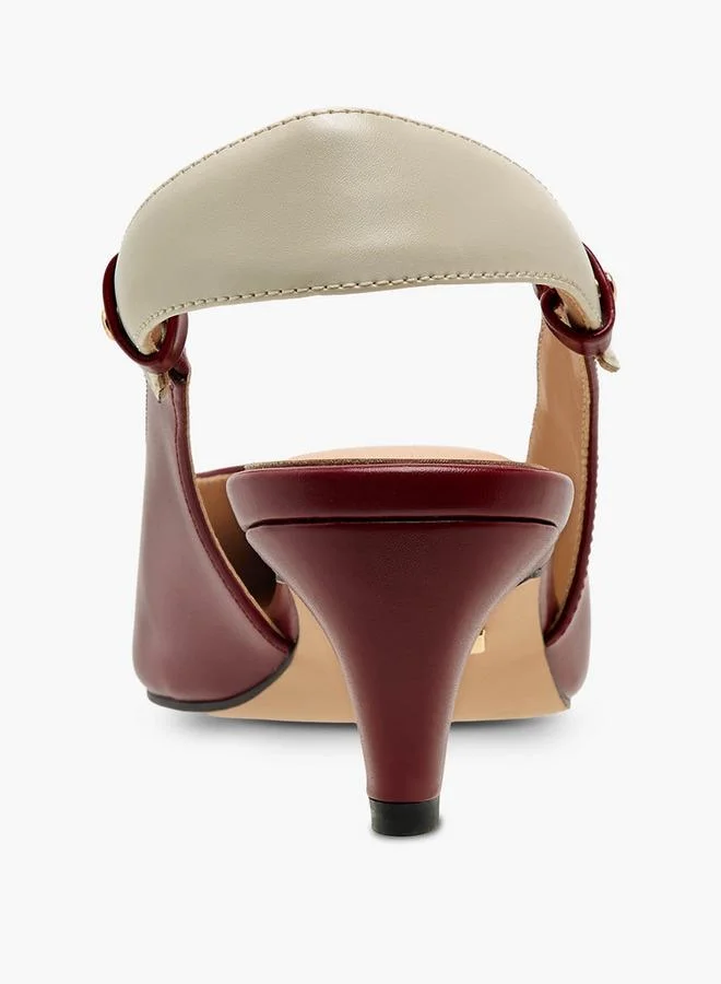 Celeste Women Kitten Heel Slingback Shoes