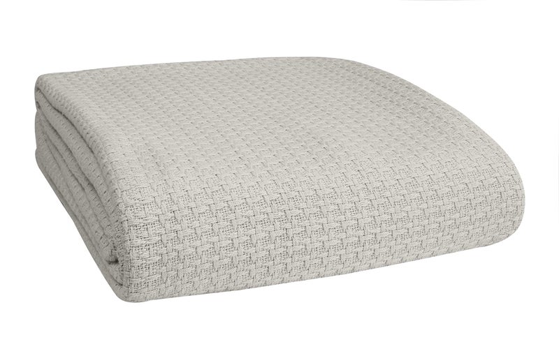 BELIZZI HOME 100 Cotton Bed Blanket Breathable Bed Blanket King Size Cotton Thermal Blankets King Perfect for Layering Any Bed for All Season Peach