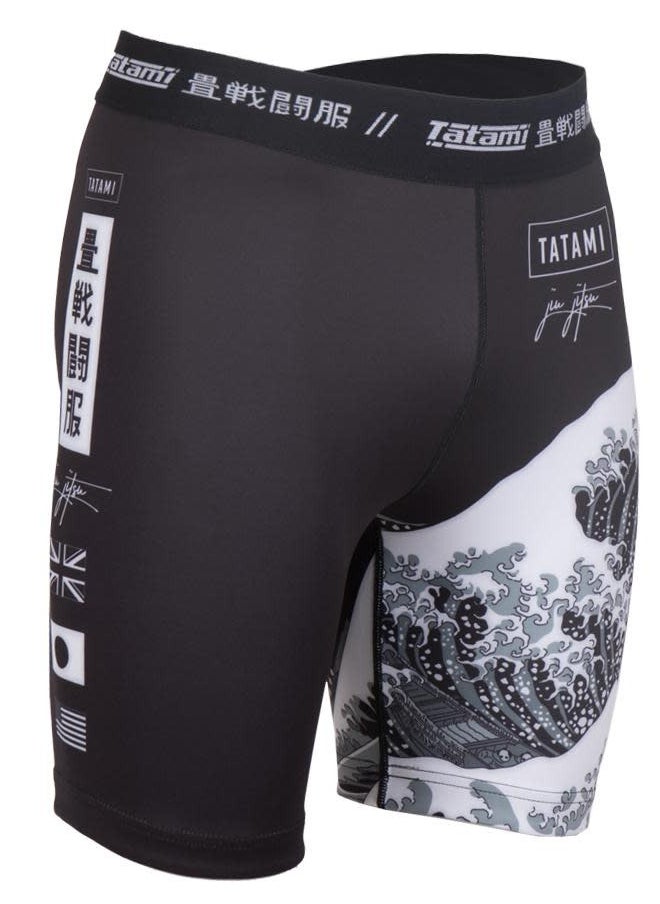 Tatami Fightwear - KANAGAWA VT SHORTS BLACK MEDIUM - Image 1