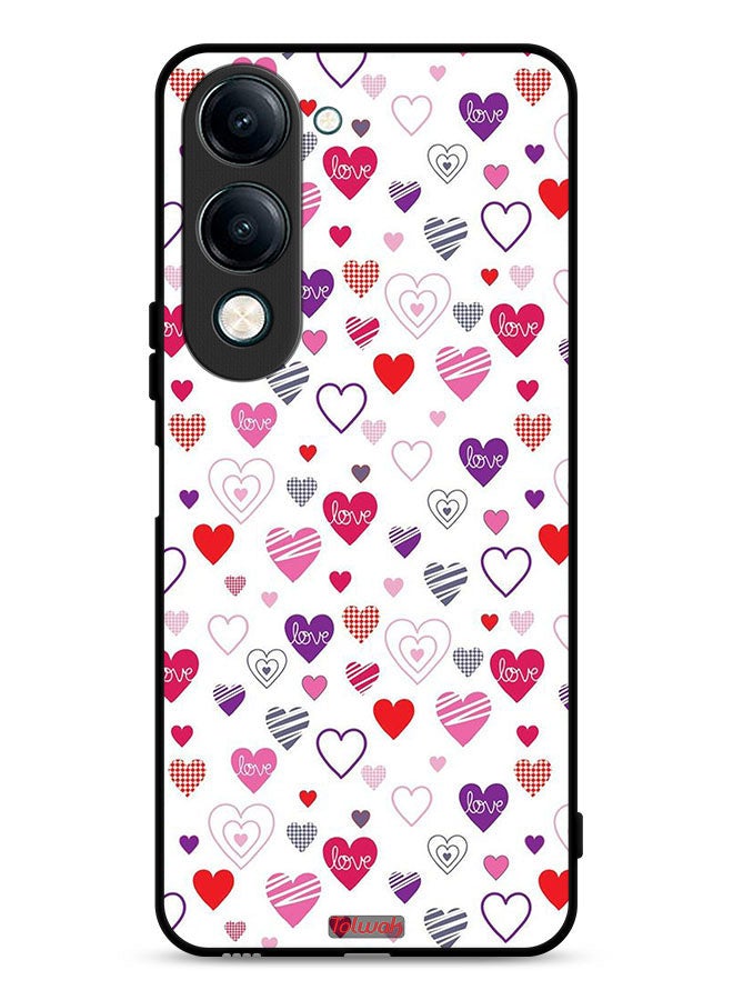 Tolwak vivo Y04 Protective Case Cover Hearts Doodle - Image 1