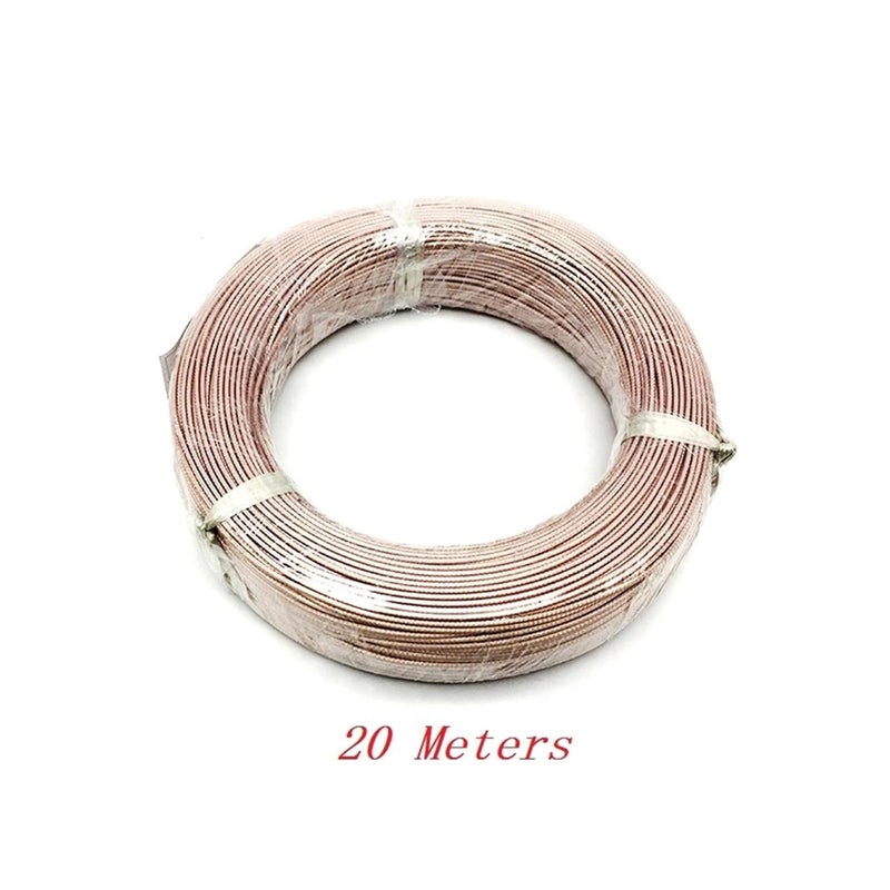 20m High Frequency Feeder RG316 Single Stranded/Single-Strand Wire Shielded RF Signal Connecting Wire Diameter 2.5MM Leisurely - Image 2