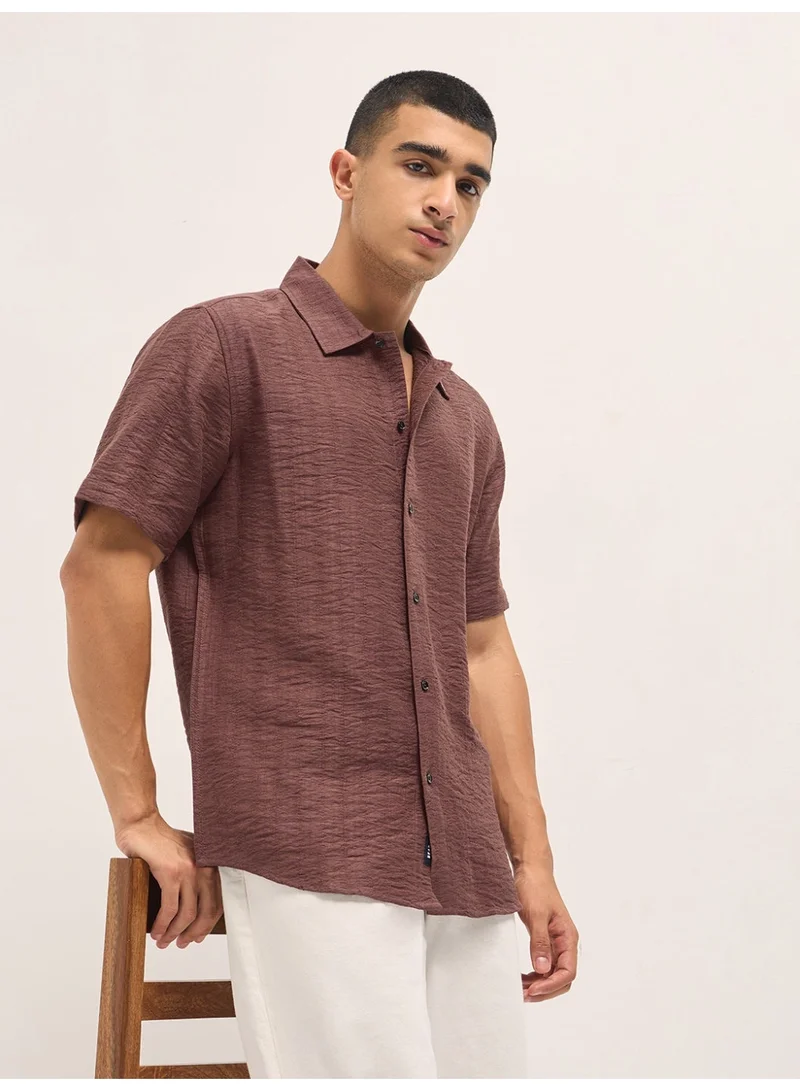 THE BEAR HOUSE  Men’s Classic Short Sleeve Casual Shirt – Lightweight, Breathable, and Designed for a Smart Yet Easygoing Look All Day Long for Men | Best Price UAE