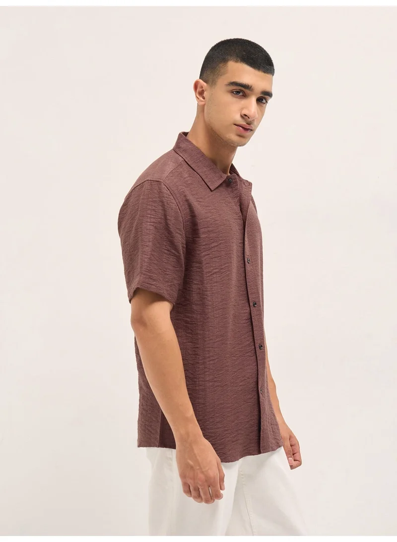 THE BEAR HOUSE  Men’s Classic Short Sleeve Casual Shirt – Lightweight, Breathable, and Designed for a Smart Yet Easygoing Look All Day Long for Men | Best Price UAE