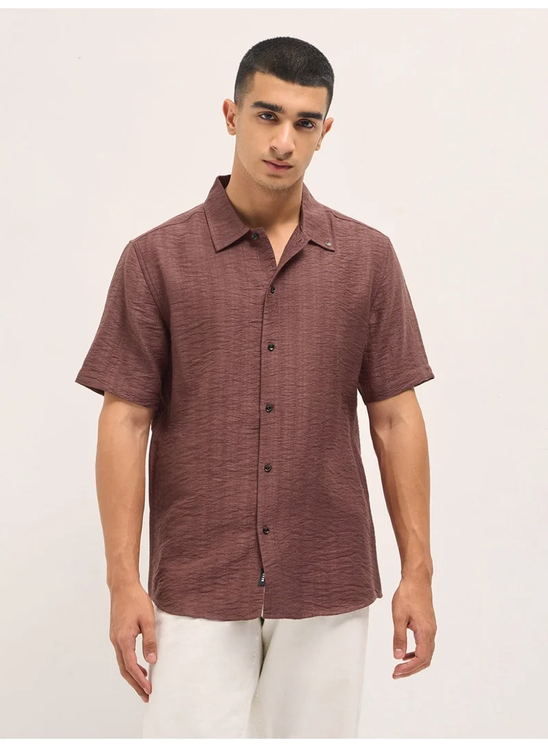 THE BEAR HOUSE  Men’s Classic Short Sleeve Casual Shirt – Lightweight, Breathable, and Designed for a Smart Yet Easygoing Look All Day Long for Men | Best Price UAE