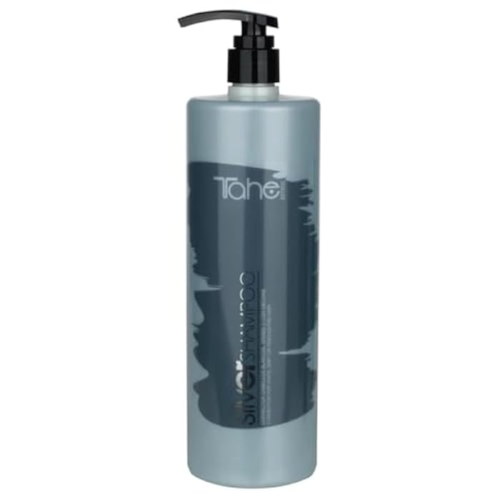 Tahe Silver Shampoo 1000ml Correction for White, Grey or Highlighted Hair - Image 1