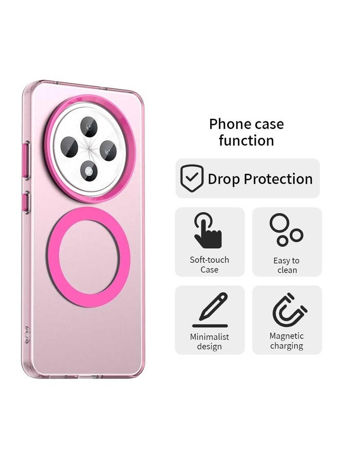 BURAQ Case Cover For OPPO F27 5G Candy Magsafe PC Hybrid TPU Phone Case(Red) - Image 4