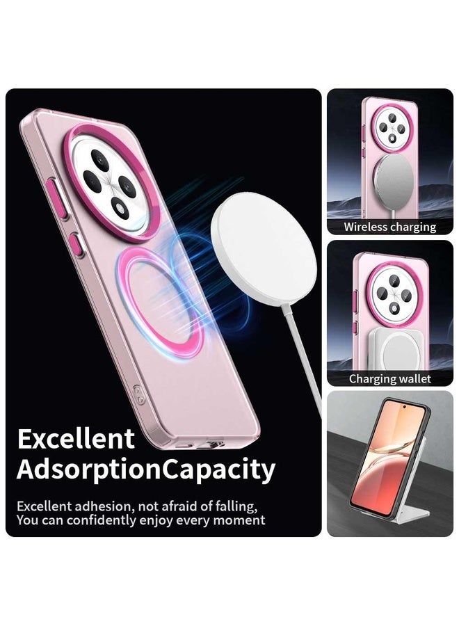 BURAQ Case Cover For OPPO F27 5G Candy Magsafe PC Hybrid TPU Phone Case(Red) - Image 3